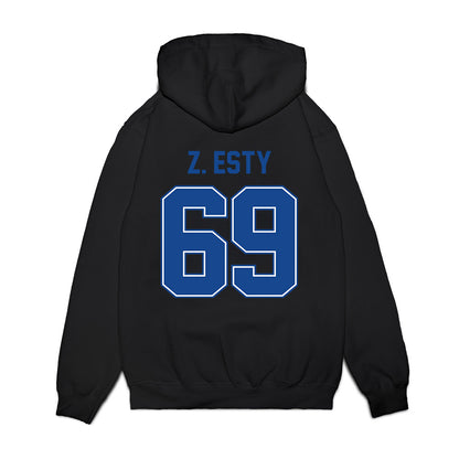 Boise State - NCAA Football : Zander Z. Esty - Vintage Helmet Premium Hooded Sweatshirt-1