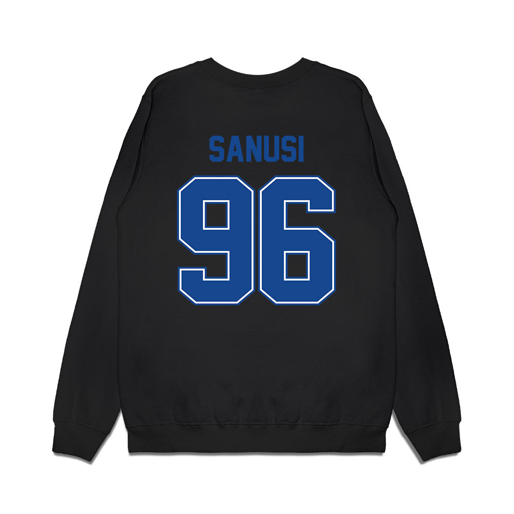 Boise State - NCAA Football : Lopez Sanusi - Vintage Helmet Premium Crewneck Sweatshirt-1