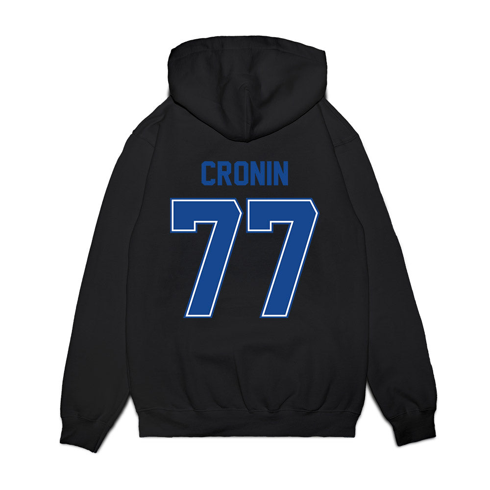 Boise State - NCAA Football : Kole Cronin - Vintage Helmet Premium Hooded Sweatshirt-1
