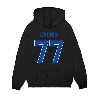 Boise State - NCAA Football : Kole Cronin - Vintage Helmet Premium Hooded Sweatshirt-1