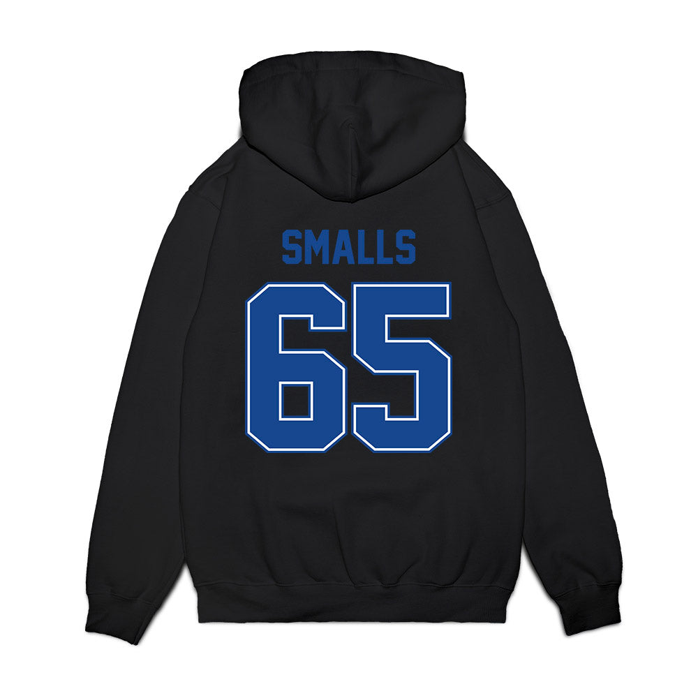 Boise State - NCAA Football : Hakeim Smalls - Vintage Helmet Premium Hooded Sweatshirt-1
