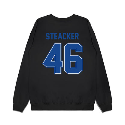 Boise State - NCAA Football : Hunter Steacker - Vintage Helmet Premium Crewneck Sweatshirt-1
