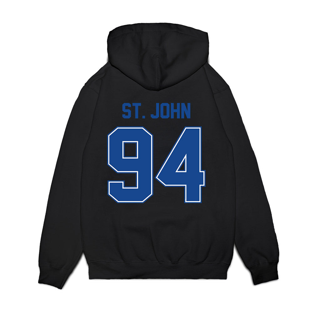 Boise State - NCAA Football : Paz St. John - Vintage Helmet Premium Hooded Sweatshirt-1