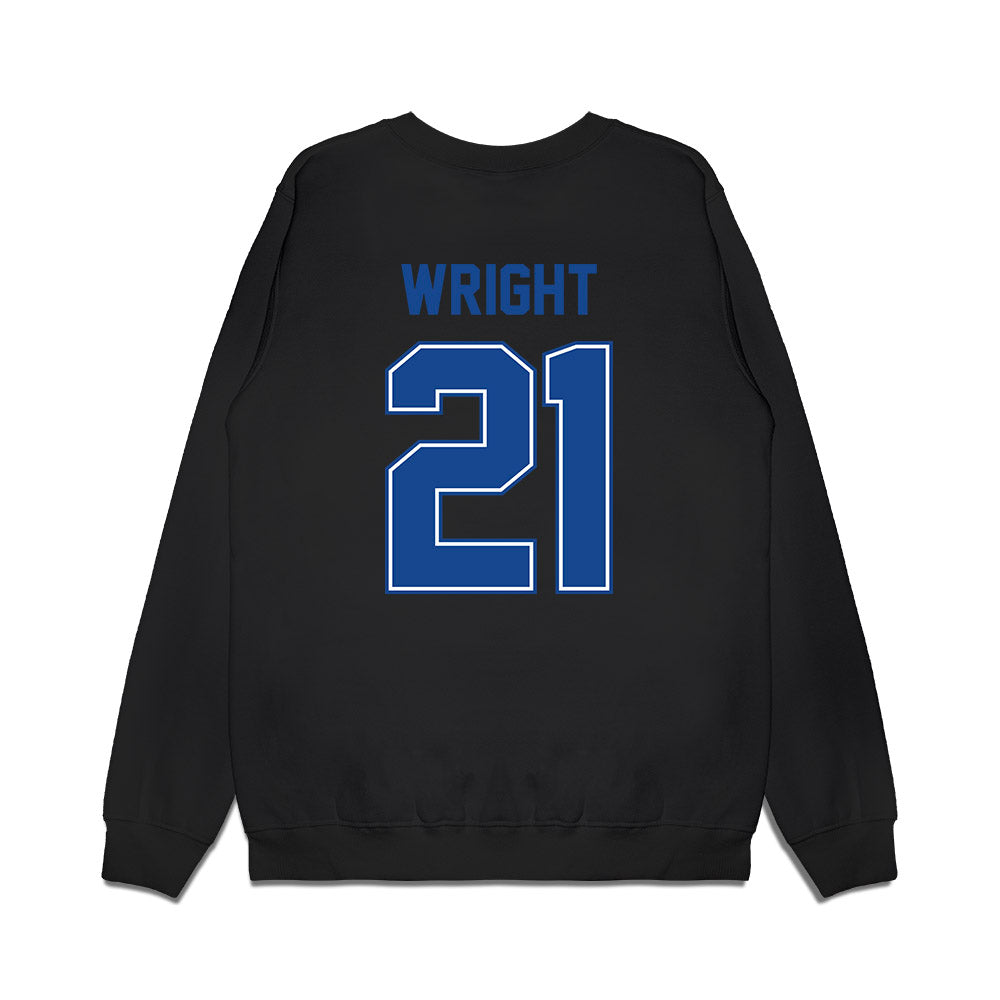 Boise State - NCAA Football : Akeem Wright - Vintage Helmet Premium Crewneck Sweatshirt-1