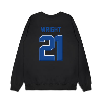 Boise State - NCAA Football : Akeem Wright - Vintage Helmet Premium Crewneck Sweatshirt-1