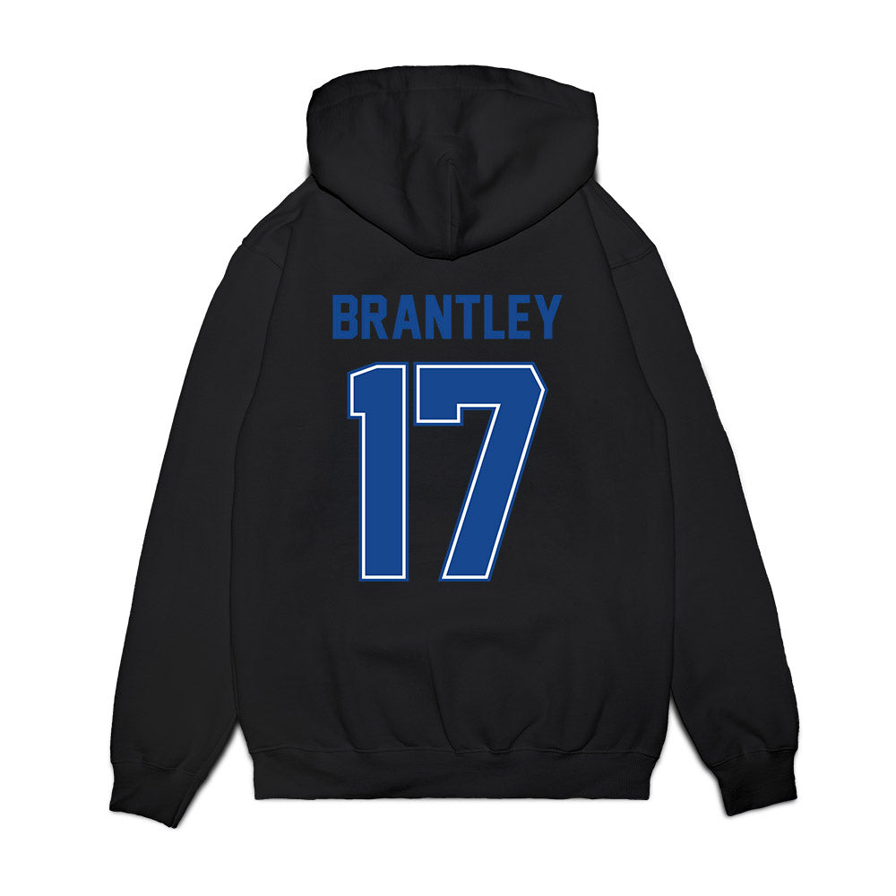 Boise State - NCAA Football : Logan Brantley - Vintage Helmet Premium Hooded Sweatshirt-1