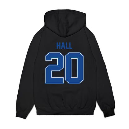 Boise State - NCAA Football : Kyle Hall - Vintage Helmet Premium Hooded Sweatshirt-1