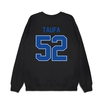 Boise State - NCAA Football : Stewart Taufa - Vintage Helmet Premium Crewneck Sweatshirt-1