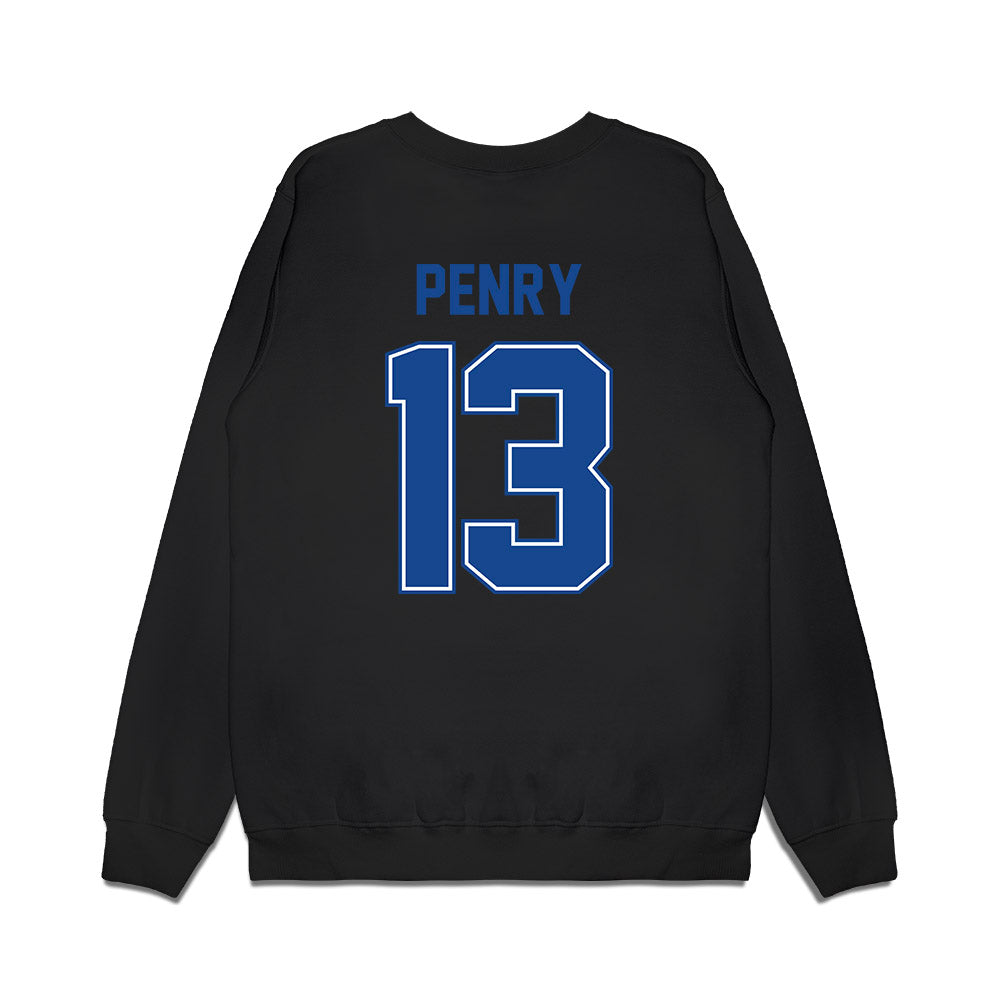 Boise State - NCAA Football : Chase Penry - Vintage Helmet Premium Crewneck Sweatshirt-1