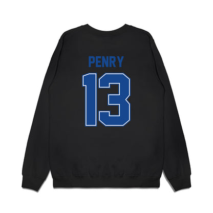 Boise State - NCAA Football : Chase Penry - Vintage Helmet Premium Crewneck Sweatshirt-1