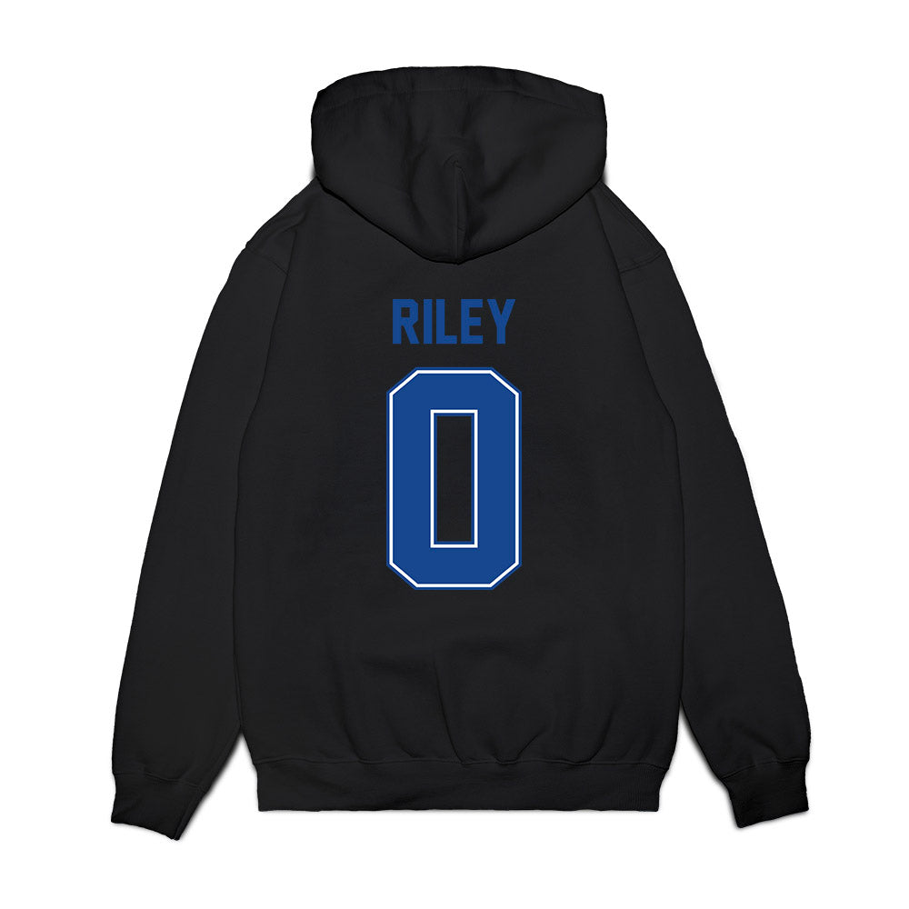 Boise State - NCAA Football : Dylan Riley - Vintage Helmet Premium Hooded Sweatshirt-1
