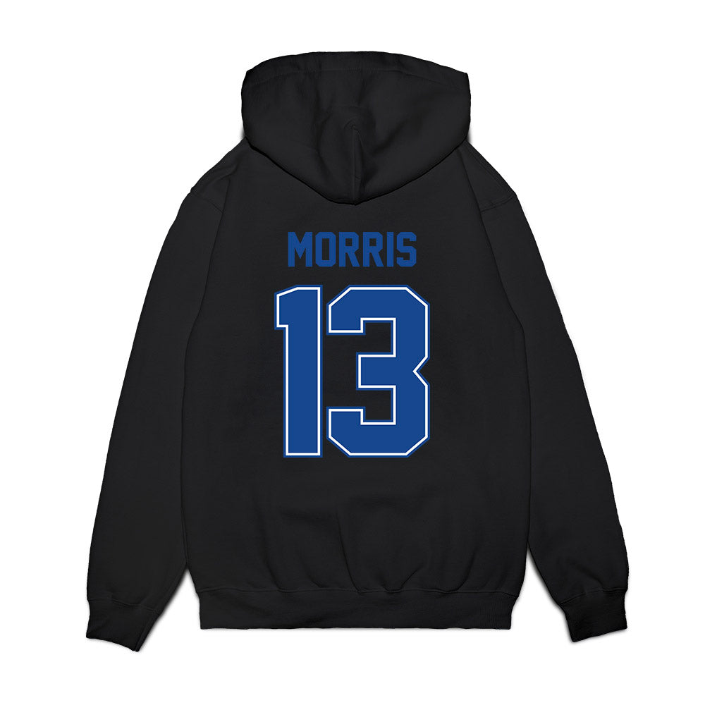Boise State - NCAA Football : Darren Morris - Vintage Helmet Premium Hooded Sweatshirt-1