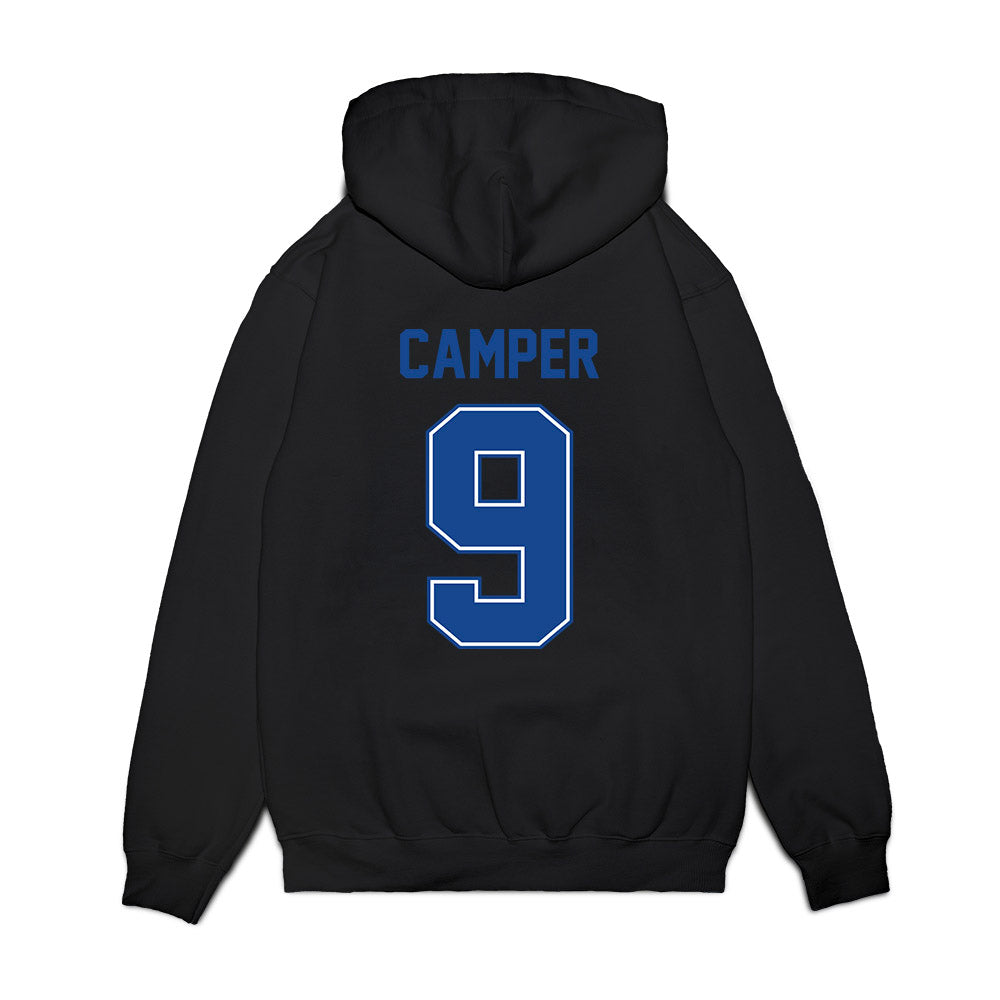 Boise State - NCAA Football : Cameron Camper - Vintage Helmet Premium Hooded Sweatshirt-1