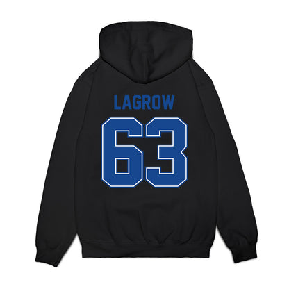 Boise State - NCAA Football : Connor LaGrow - Vintage Helmet Premium Hooded Sweatshirt-1