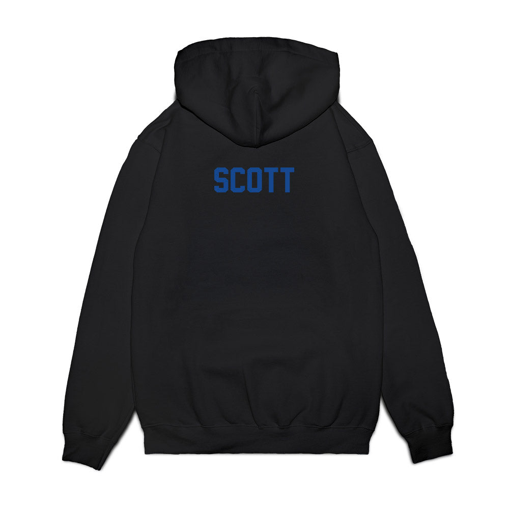 Boise State - NCAA Football : Bradan Scott - Vintage Helmet Premium Hooded Sweatshirt-1