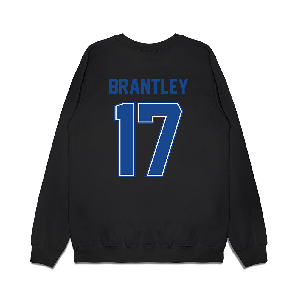 Boise State - NCAA Football : Logan Brantley - Vintage Helmet Premium Crewneck Sweatshirt-1