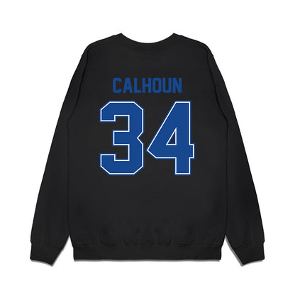 Boise State - NCAA Football : Dominik Calhoun - Vintage Helmet Premium Crewneck Sweatshirt-1