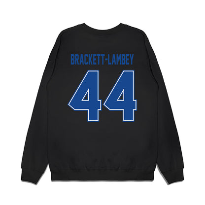Boise State - NCAA Football : Syncere Brackett-Lambey - Vintage Helmet Premium Crewneck Sweatshirt-1