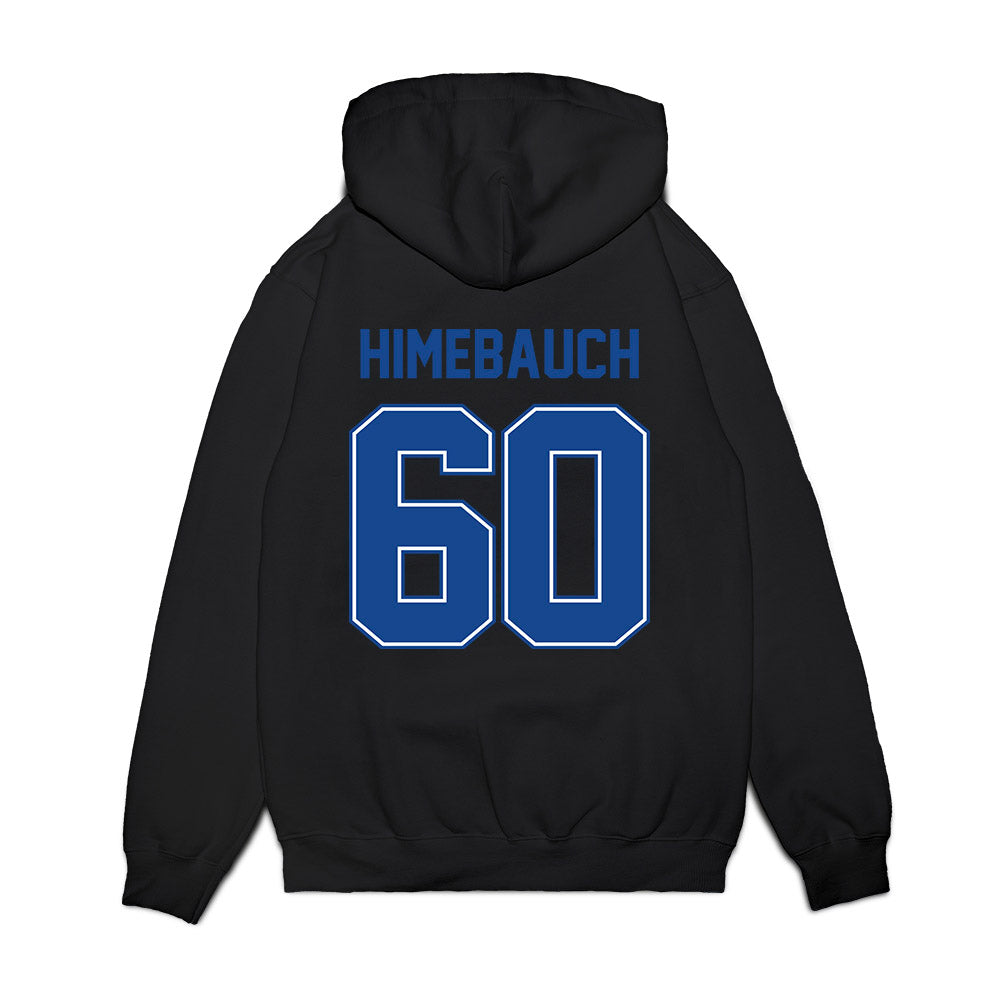 Boise State - NCAA Football : Tyler Himebauch - Vintage Helmet Premium Hooded Sweatshirt-1