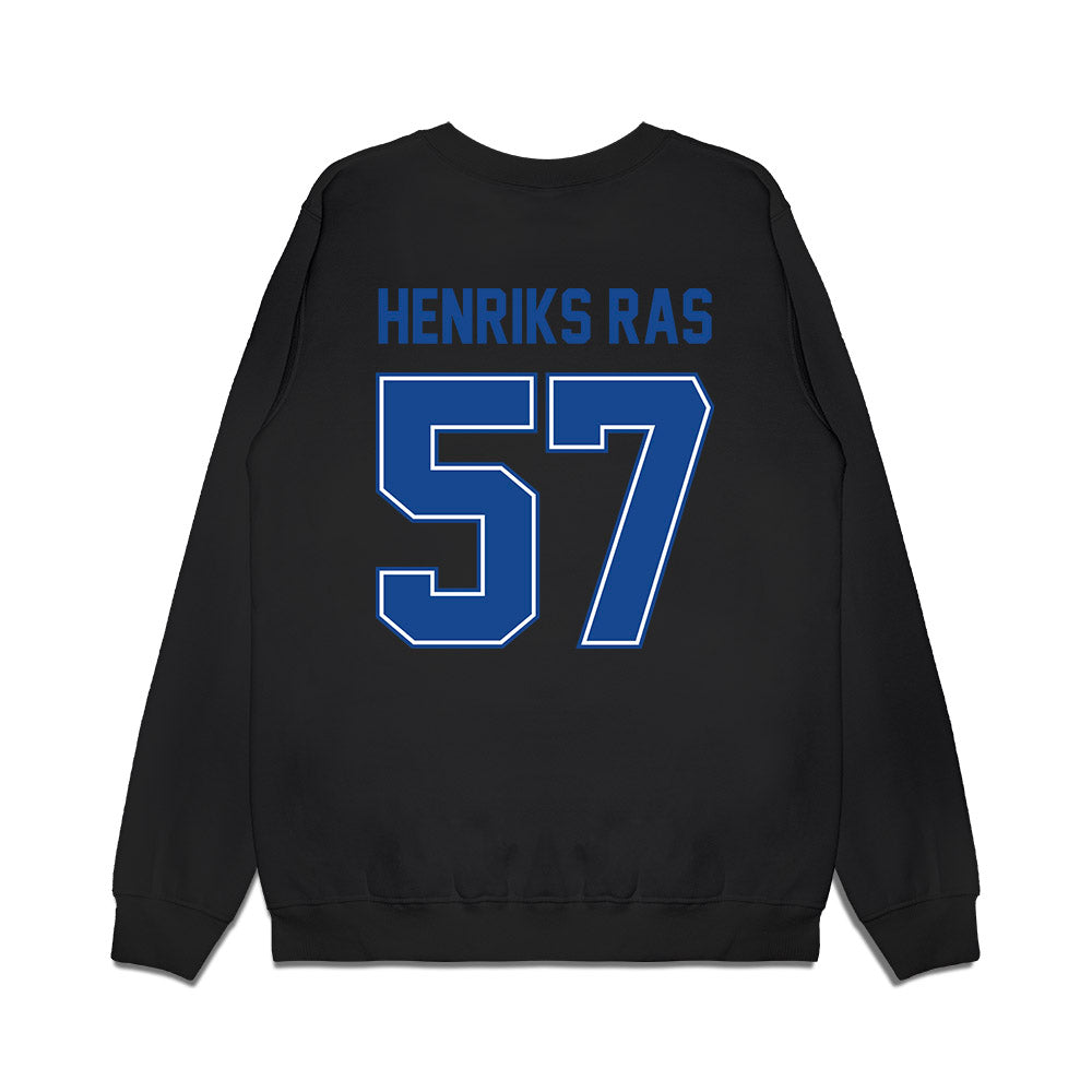 Boise State - NCAA Football : Gustaf Henriks Ras - Vintage Helmet Premium Crewneck Sweatshirt-1