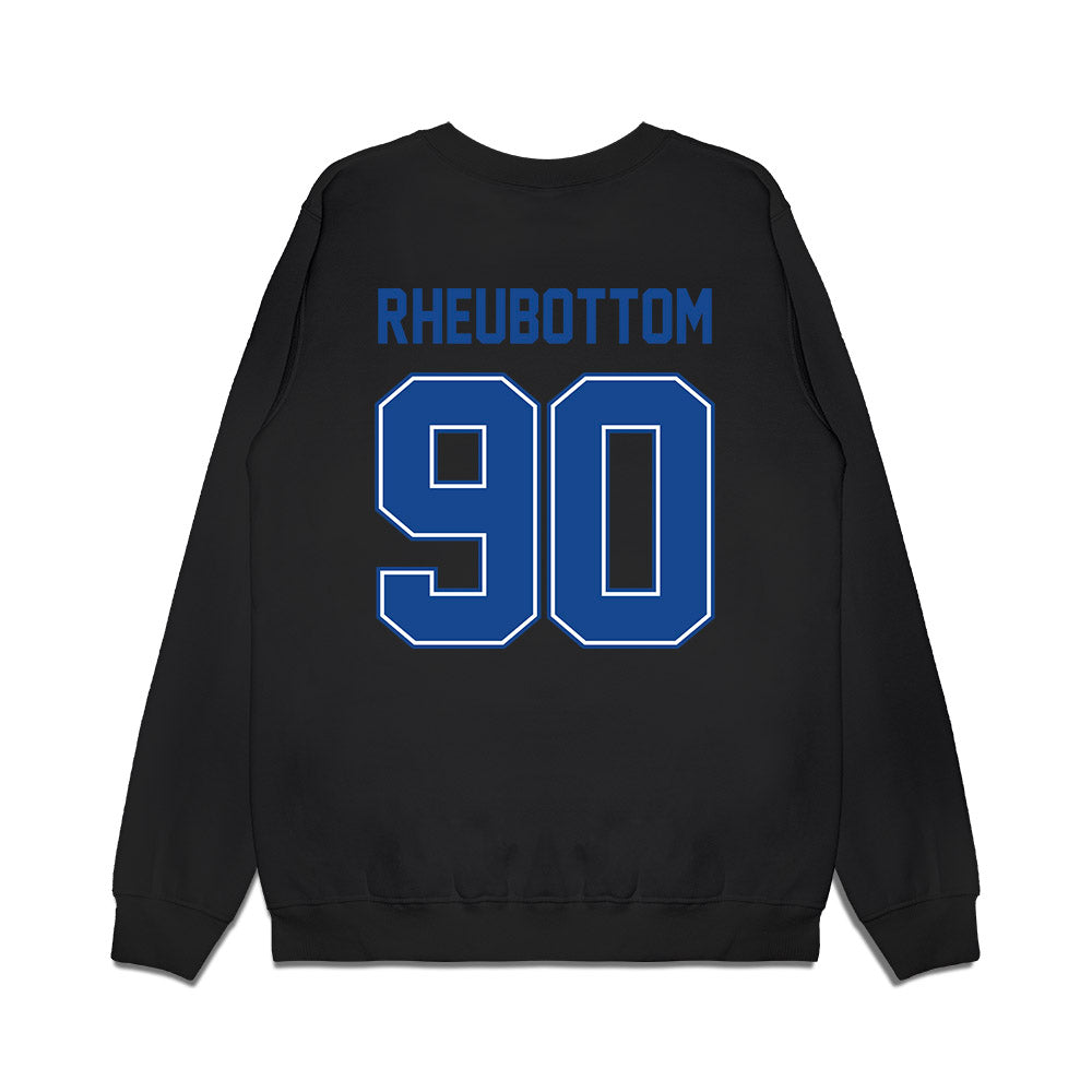 Boise State - NCAA Football : Drew Rheubottom - Vintage Helmet Premium Crewneck Sweatshirt-1