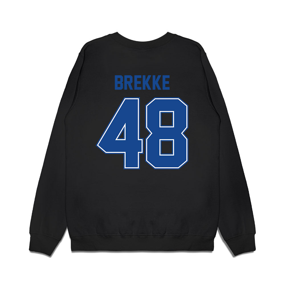Boise State - NCAA Football : Ryan Brekke - Vintage Helmet Premium Crewneck Sweatshirt-1