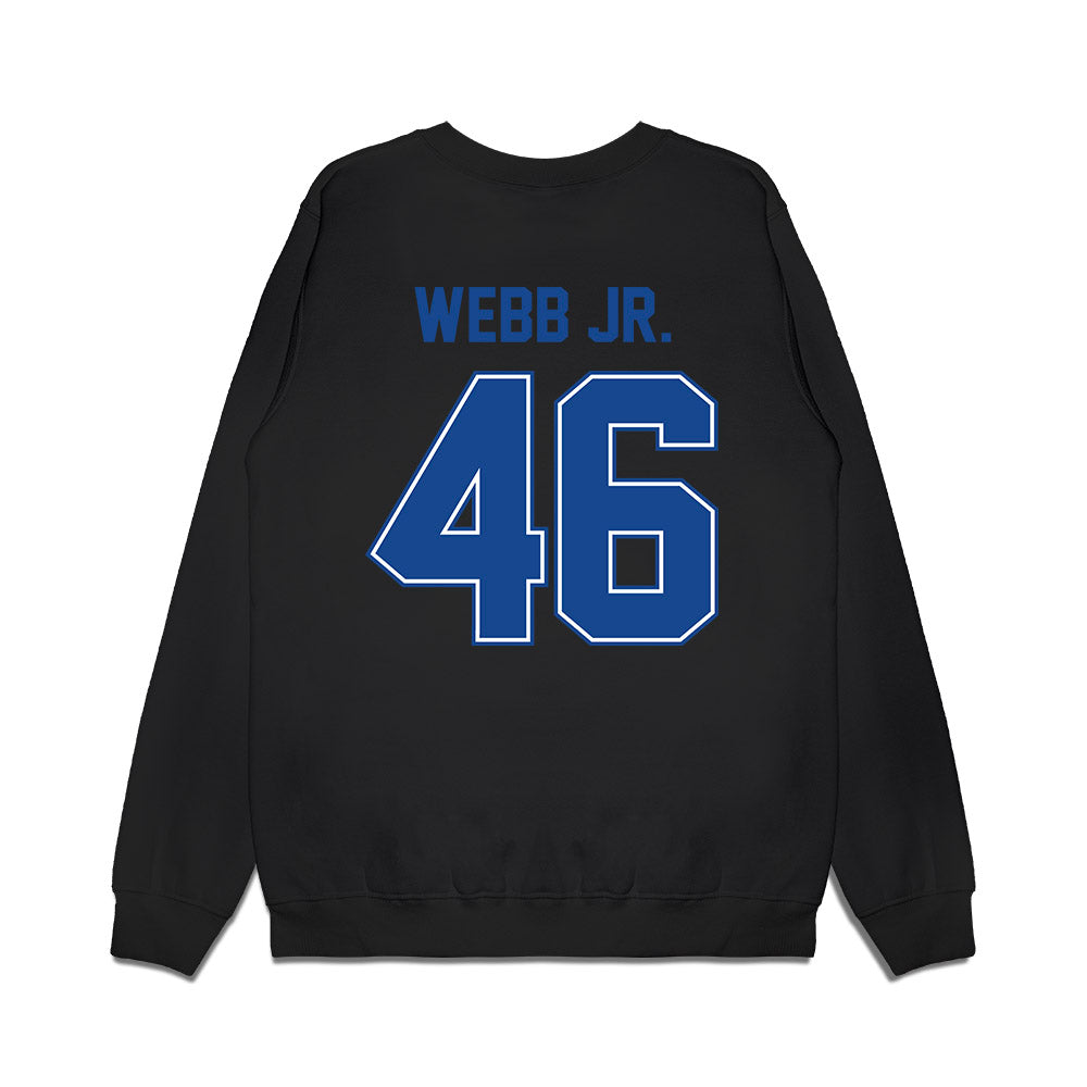 Boise State - NCAA Football : Corey Webb Jr. - Vintage Helmet Premium Crewneck Sweatshirt-1