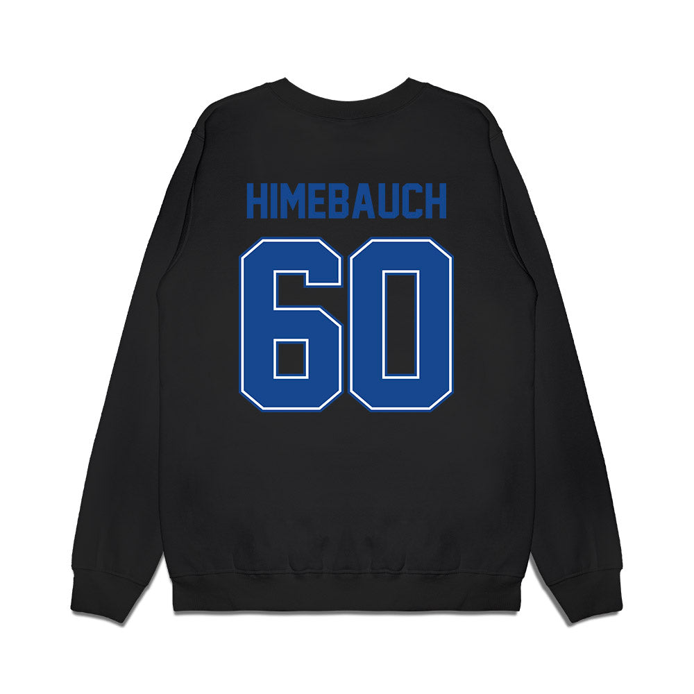 Boise State - NCAA Football : Tyler Himebauch - Vintage Helmet Premium Crewneck Sweatshirt-1