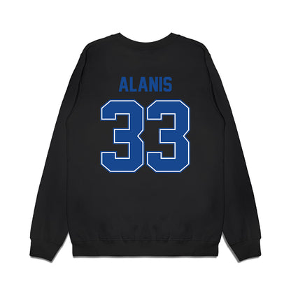 Boise State - NCAA Football : Josiah Alanis - Vintage Helmet Premium Crewneck Sweatshirt-1