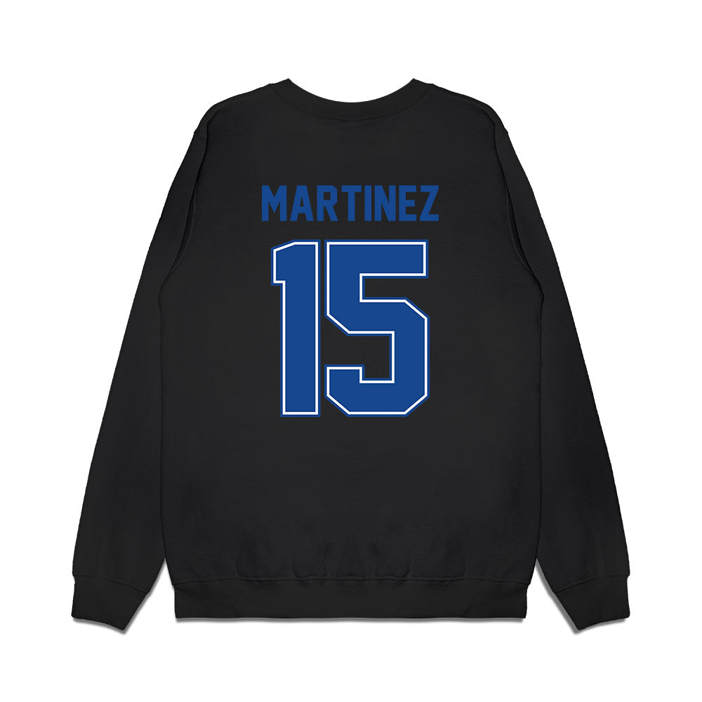Boise State - NCAA Football : Zeke Martinez - Vintage Helmet Premium Crewneck Sweatshirt-1