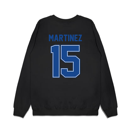 Boise State - NCAA Football : Zeke Martinez - Vintage Helmet Premium Crewneck Sweatshirt-1