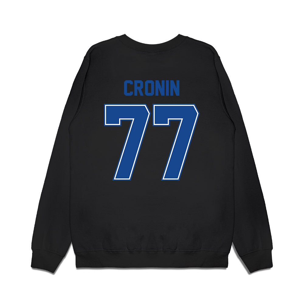 Boise State - NCAA Football : Kole Cronin - Vintage Helmet Premium Crewneck Sweatshirt-1