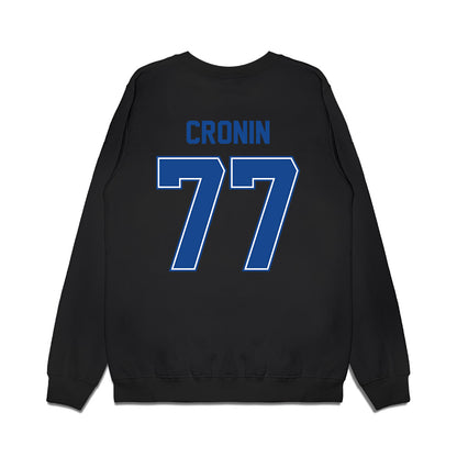 Boise State - NCAA Football : Kole Cronin - Vintage Helmet Premium Crewneck Sweatshirt-1
