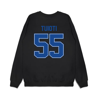 Boise State - NCAA Football : Mana Tuioti - Vintage Helmet Premium Crewneck Sweatshirt-1