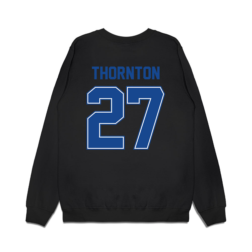 Boise State - NCAA Football : Dionte Thornton - Vintage Helmet Premium Crewneck Sweatshirt-1