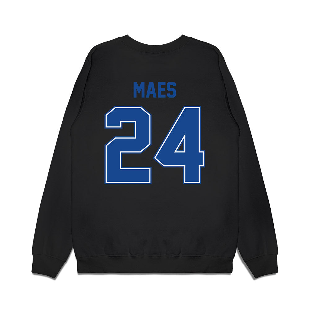 Boise State - NCAA Football : AJ Maes - Vintage Helmet Premium Crewneck Sweatshirt-1
