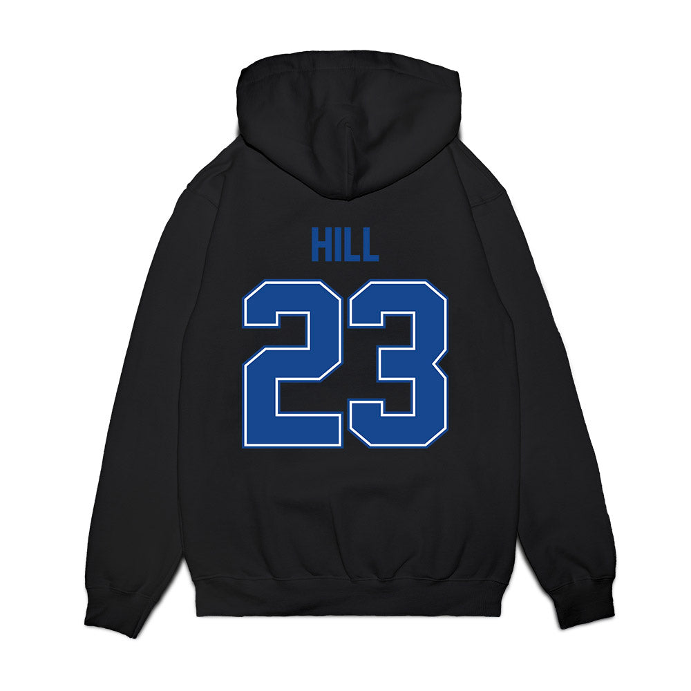 Boise State - NCAA Football : David Hill - Vintage Helmet Premium Hooded Sweatshirt-1