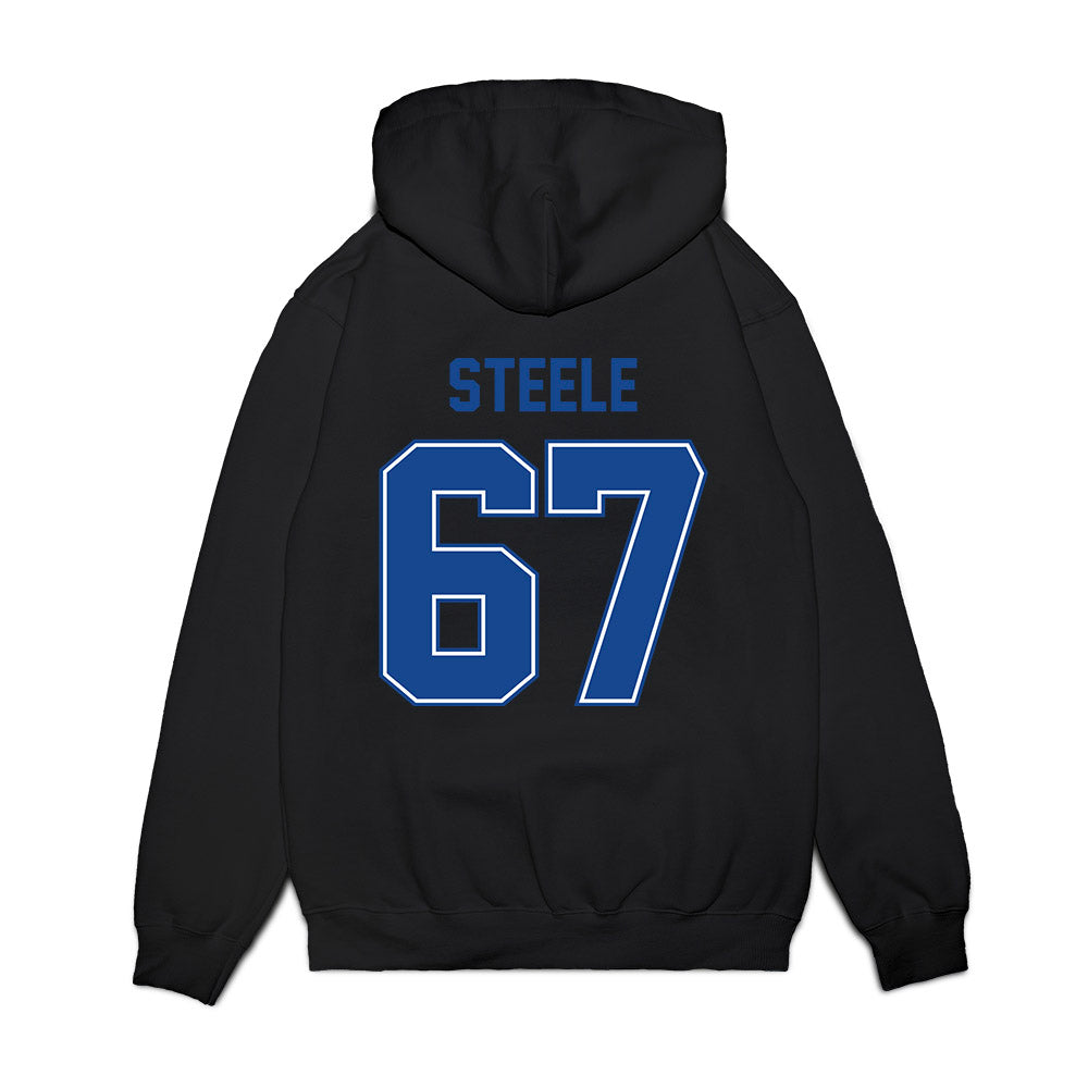 Boise State - NCAA Football : Jason Steele - Vintage Helmet Premium Hooded Sweatshirt-1