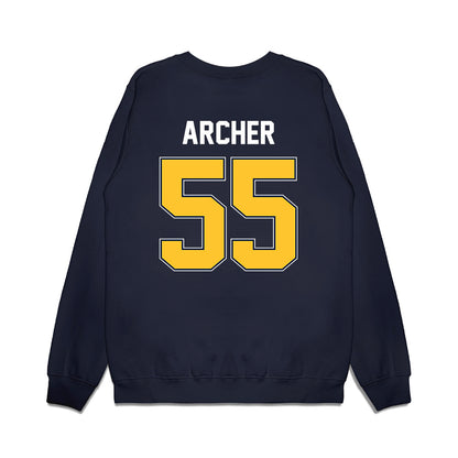 Murray State - NCAA Football : Connor Archer - Vintage Helmet Premium Crewneck Sweatshirt-1