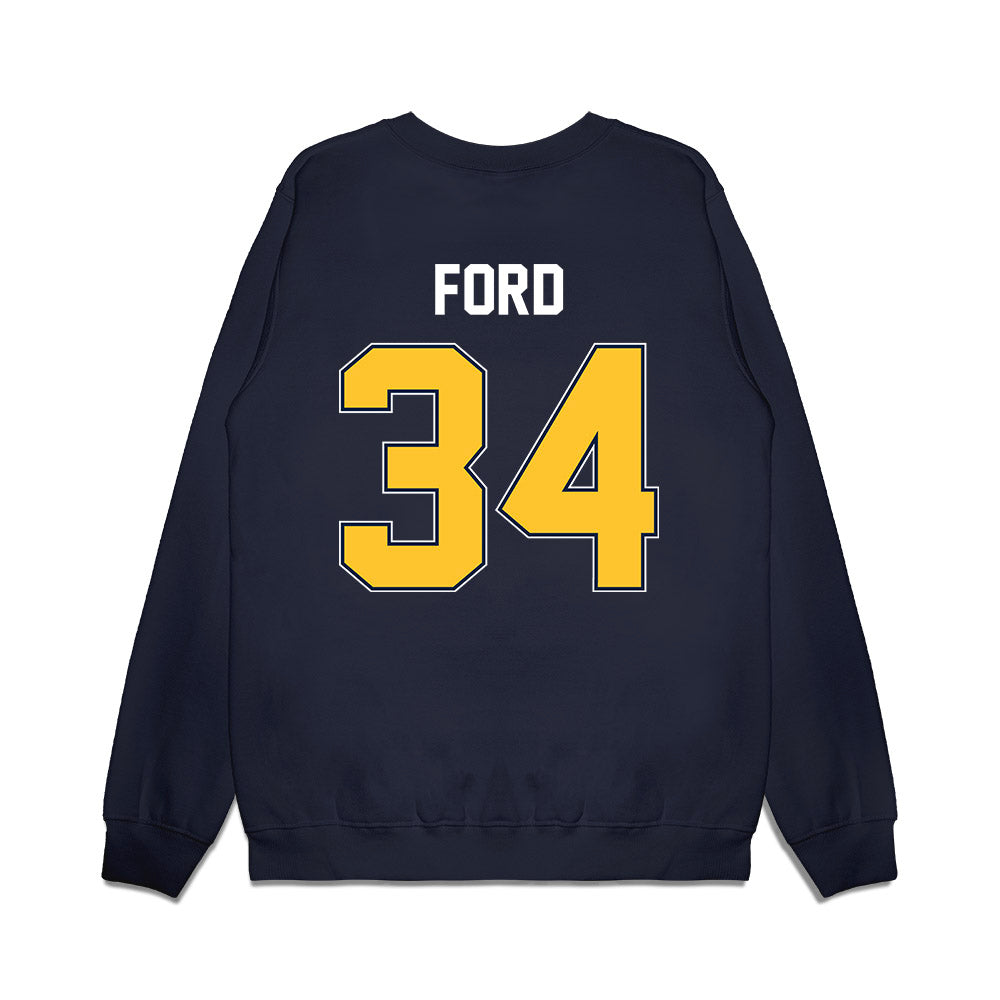 Murray State - NCAA Football : Caleb Ford - Vintage Helmet Premium Crewneck Sweatshirt-1
