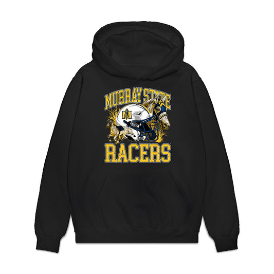 Murray State - NCAA Football : Daz Galloway - Vintage Helmet Premium Hooded Sweatshirt-0