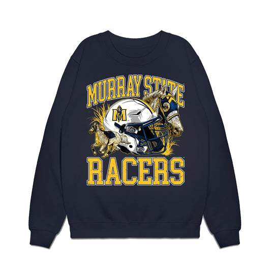 Murray State - NCAA Football : Ryan McCall - Vintage Helmet Premium Crewneck Sweatshirt-0