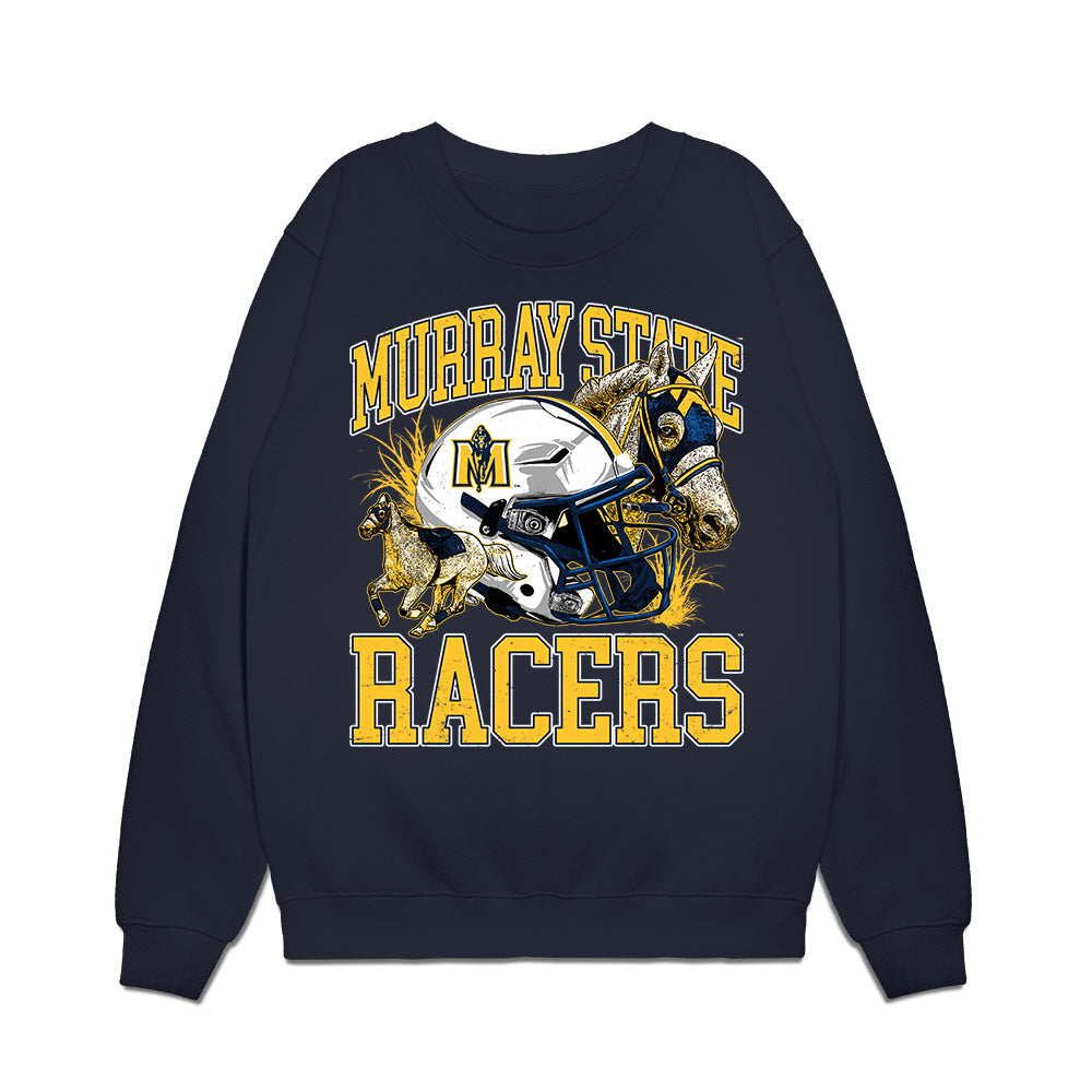 Murray State - NCAA Football : Cooper Ford - Vintage Helmet Premium Crewneck Sweatshirt-0