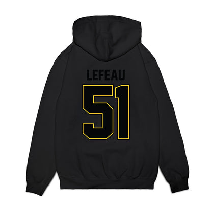 PLU - NCAA Football : Toby Lefeau - Vintage Helmet Premium Hooded Sweatshirt-1
