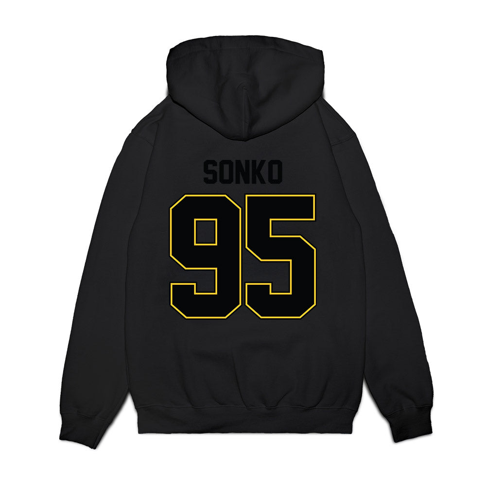PLU - NCAA Football : George Sonko - Vintage Helmet Premium Hooded Sweatshirt-1