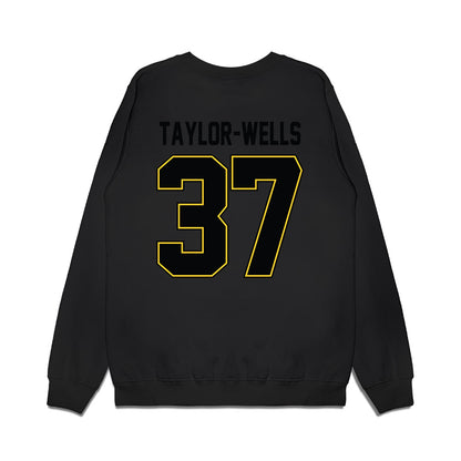 PLU - NCAA Football : Mason Taylor-Wells - Vintage Helmet Premium Crewneck Sweatshirt-1