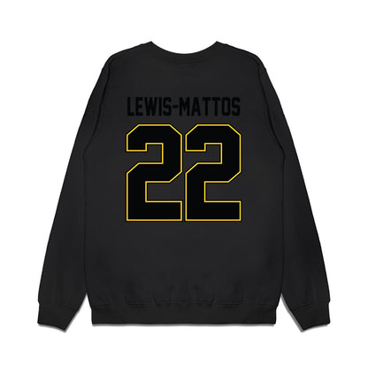PLU - NCAA Football : Kupaa Lewis-Mattos - Vintage Helmet Premium Crewneck Sweatshirt-1