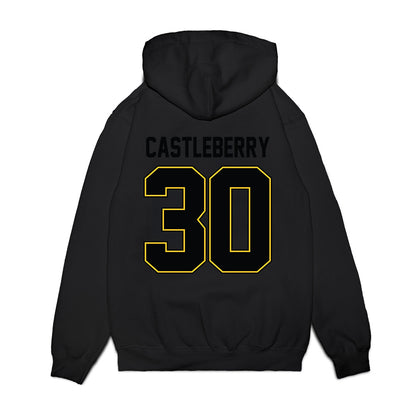 PLU - NCAA Football : David Castleberry - Vintage Helmet Premium Hooded Sweatshirt-1