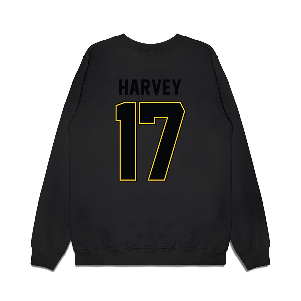 PLU - NCAA Football : Evan Harvey - Vintage Helmet Premium Crewneck Sweatshirt-1