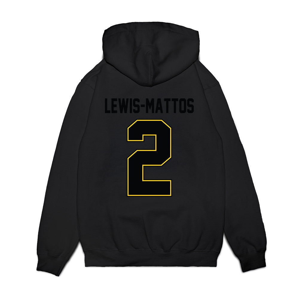 PLU - NCAA Football : Kupaa Lewis-Mattos - Vintage Helmet Premium Hooded Sweatshirt-1